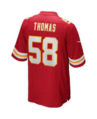 Men's Derrick Thomas Red Kansas City Chiefs Game Retired Player Jersey