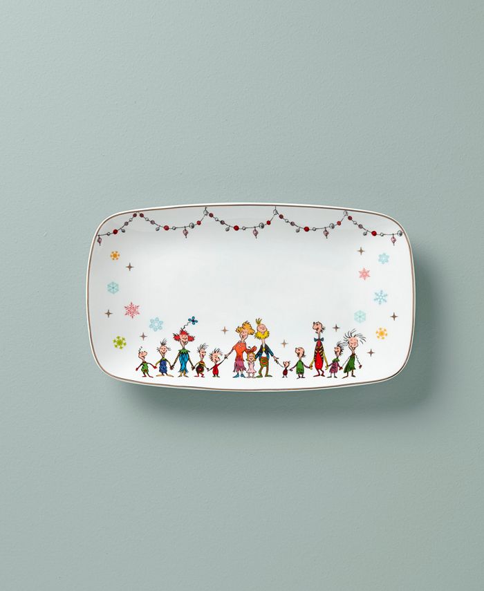 Lenox Grinchie Gifts - Piatti Accent, S/4, 3,90, colore: Verde