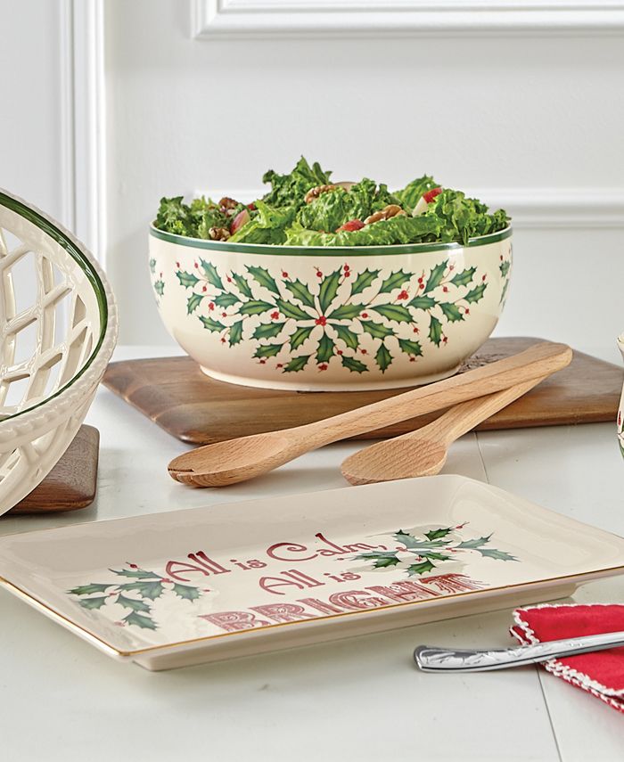 Lenox - Holiday Salad Bowl and Servers
