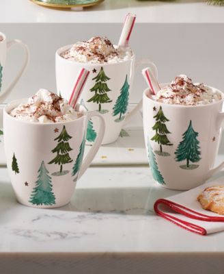 Balsam Lane Mugs, Set of 4