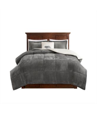 Alton Plush to Sherpa Down Alternative 4-Pc. Comforter Set, Full/Queen