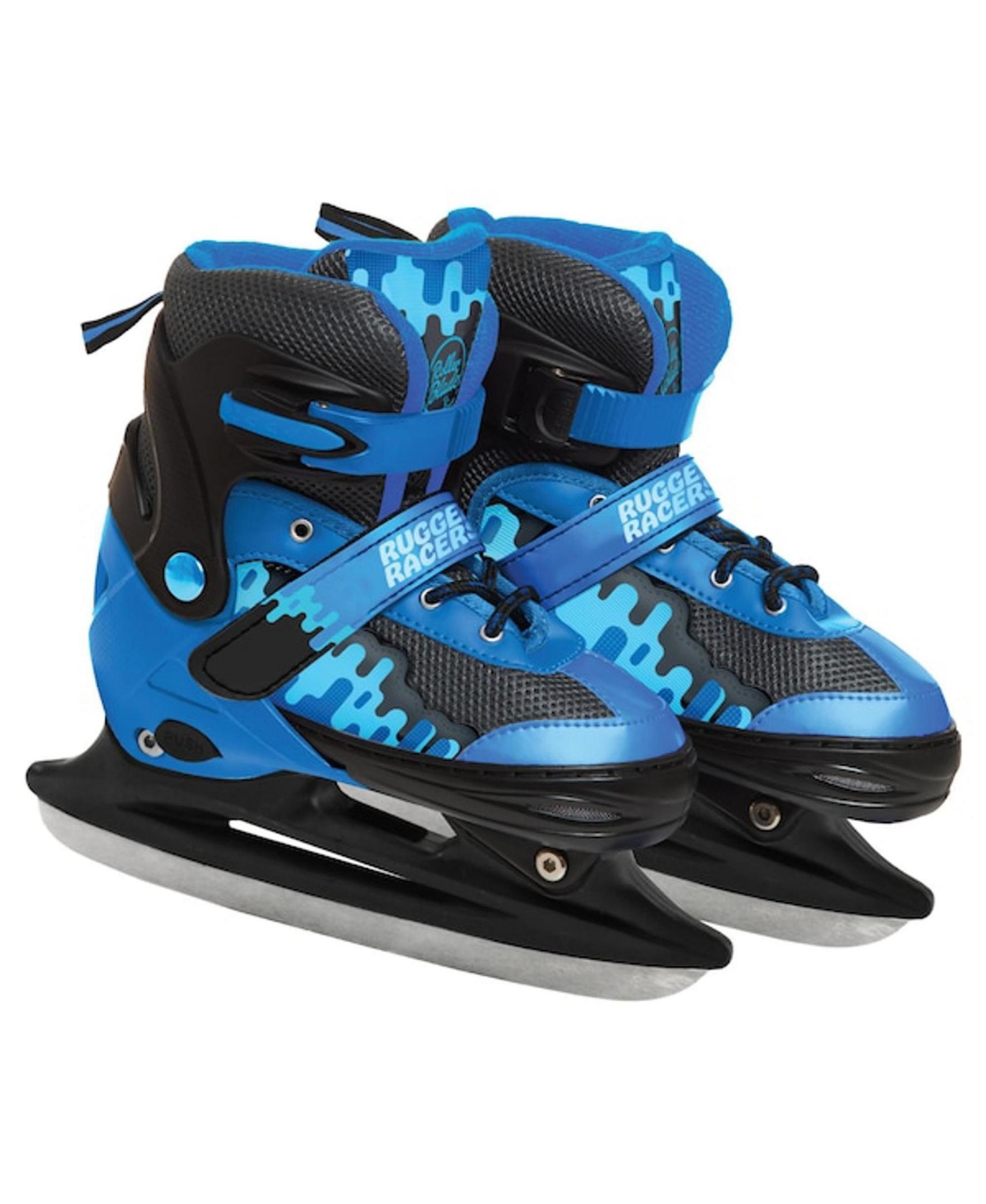 Shop Rugged Racers Kids Adjustable And Convertible Rollerblade And Ice Skate, Medium In Blue