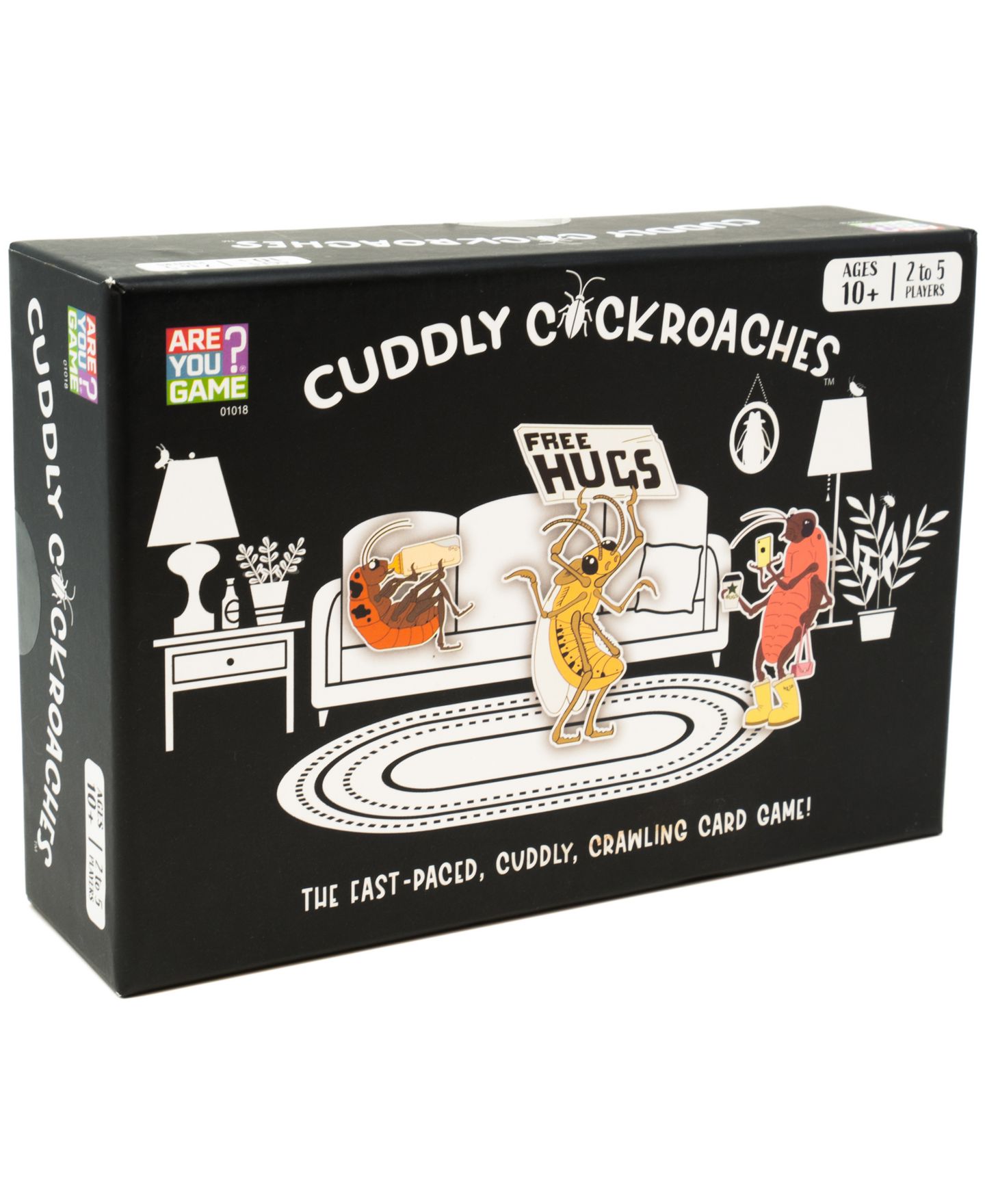 Детские карточные игры Areyougame Cuddly Cockroaches Card Game, 98-Piece Set, Ages 10+ — фото 1