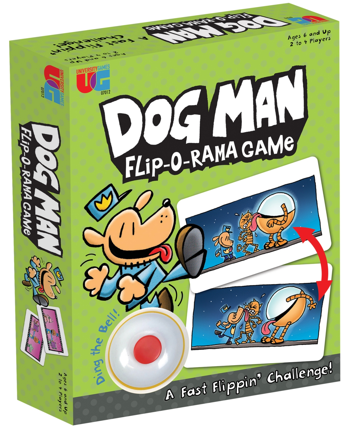 University Games Kids' Dog Man Flip-o-rama Game Set, 64 Piece In Multi Color