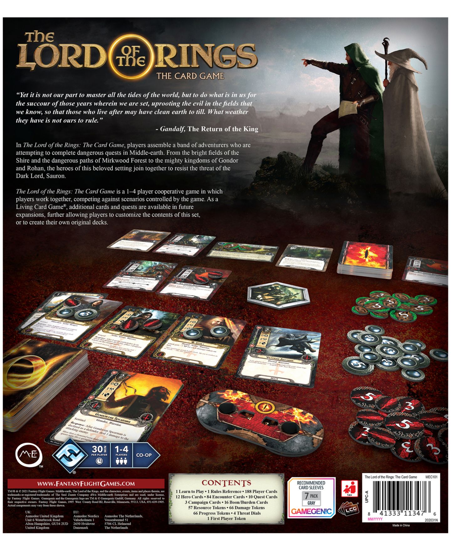 Детские игрушки Fantasy Flight Games the Lord of the Rings the Card Game Revised Core Set, 509 Piece — фото 4