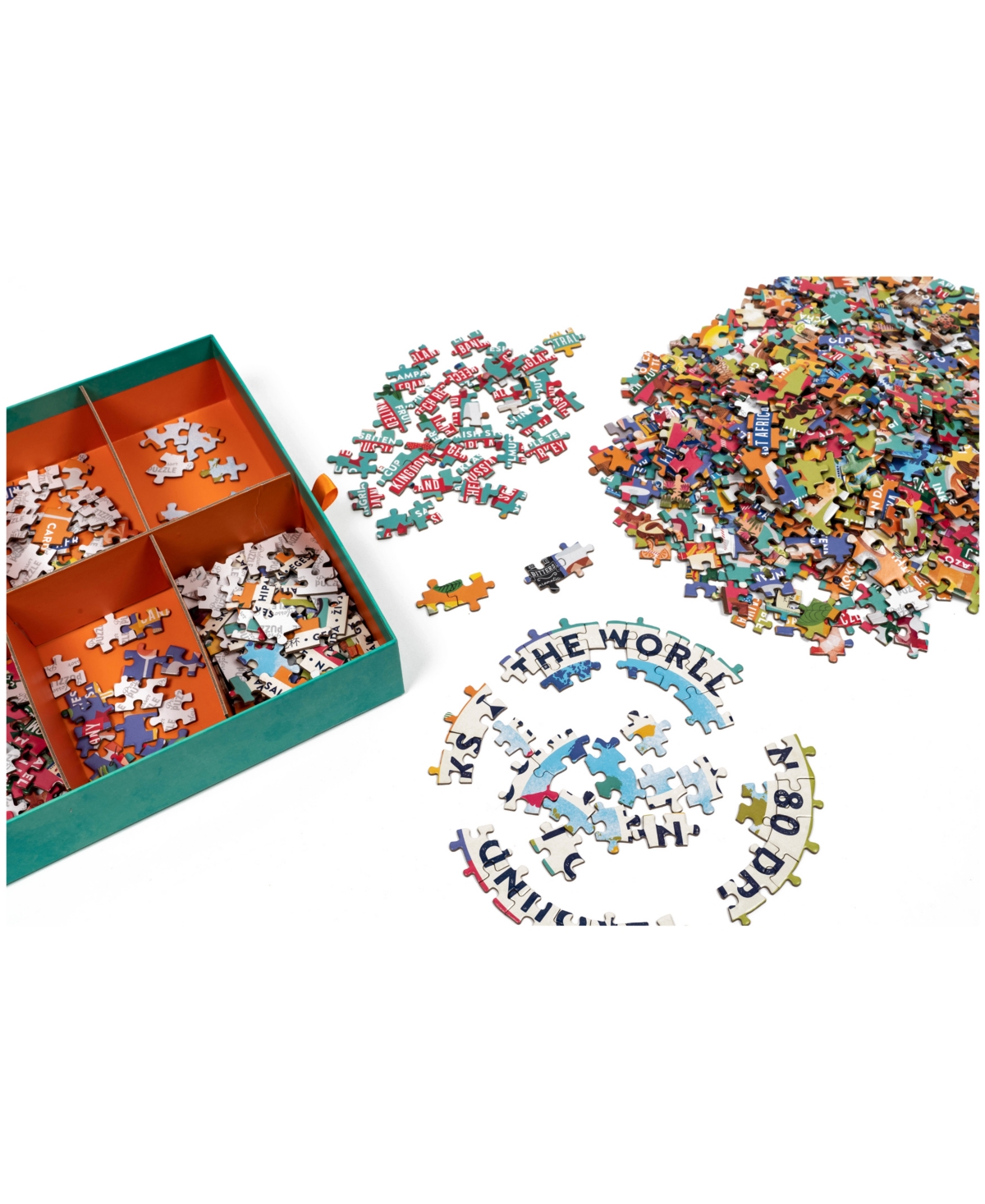 Shop Professor Puzzle Around The World In 80 Drinks Circular Jigsaw Puzzle Set, 1002 Pieces In Multi Color