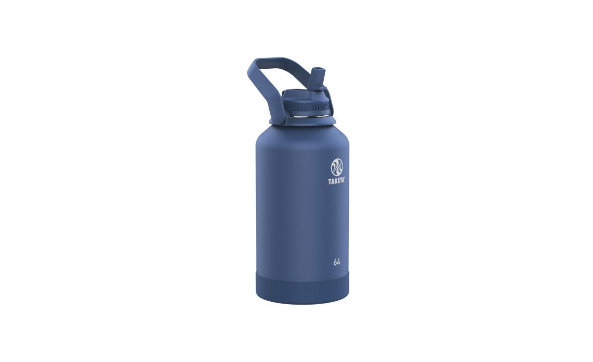 Takeya Actives 64 oz Straw Bottle In Midnight