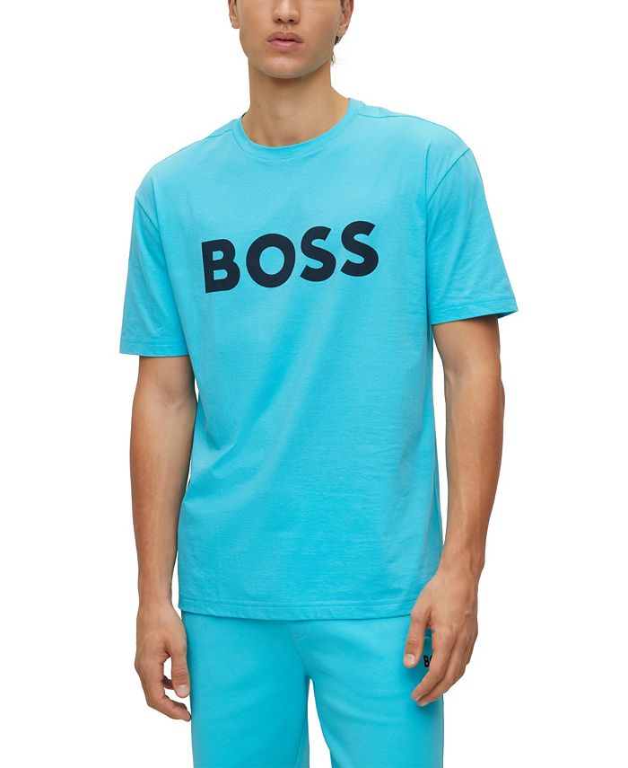 Hugo Boss Men's Logo Print Jersey CrewNeck Tshirt Macy's