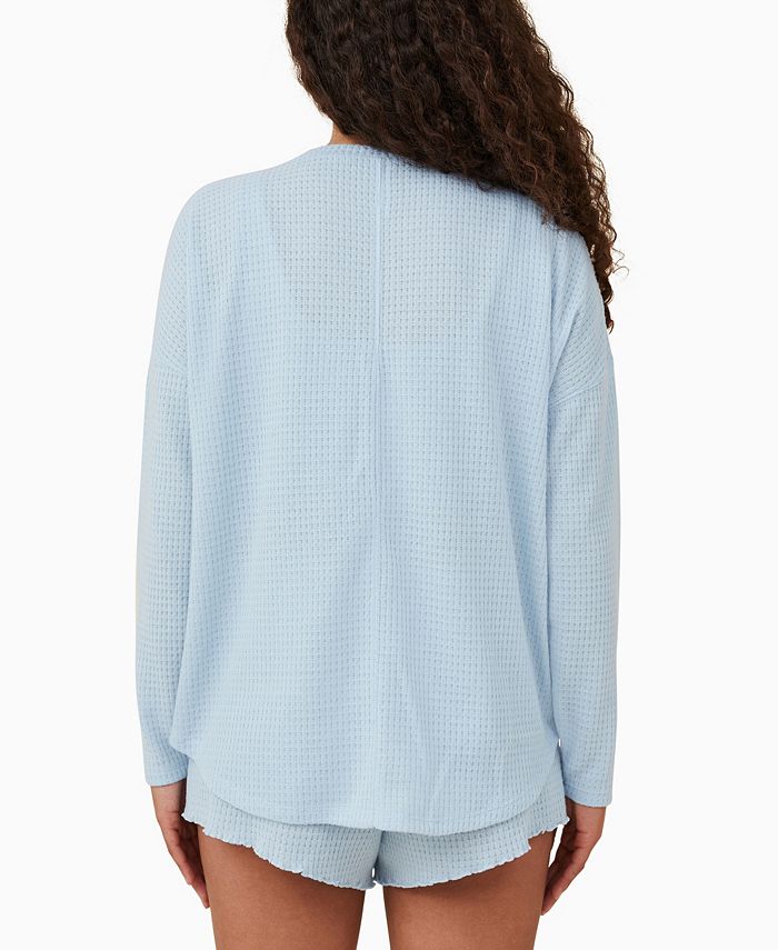 Cotton Waffle Relaxed Top main image 0