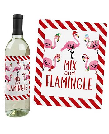 Big Dot of Happiness Flamingle Bells - Paper Straw Decor - Tropical  Flamingo Christmas Party Striped Decorative Straws - Set of 24