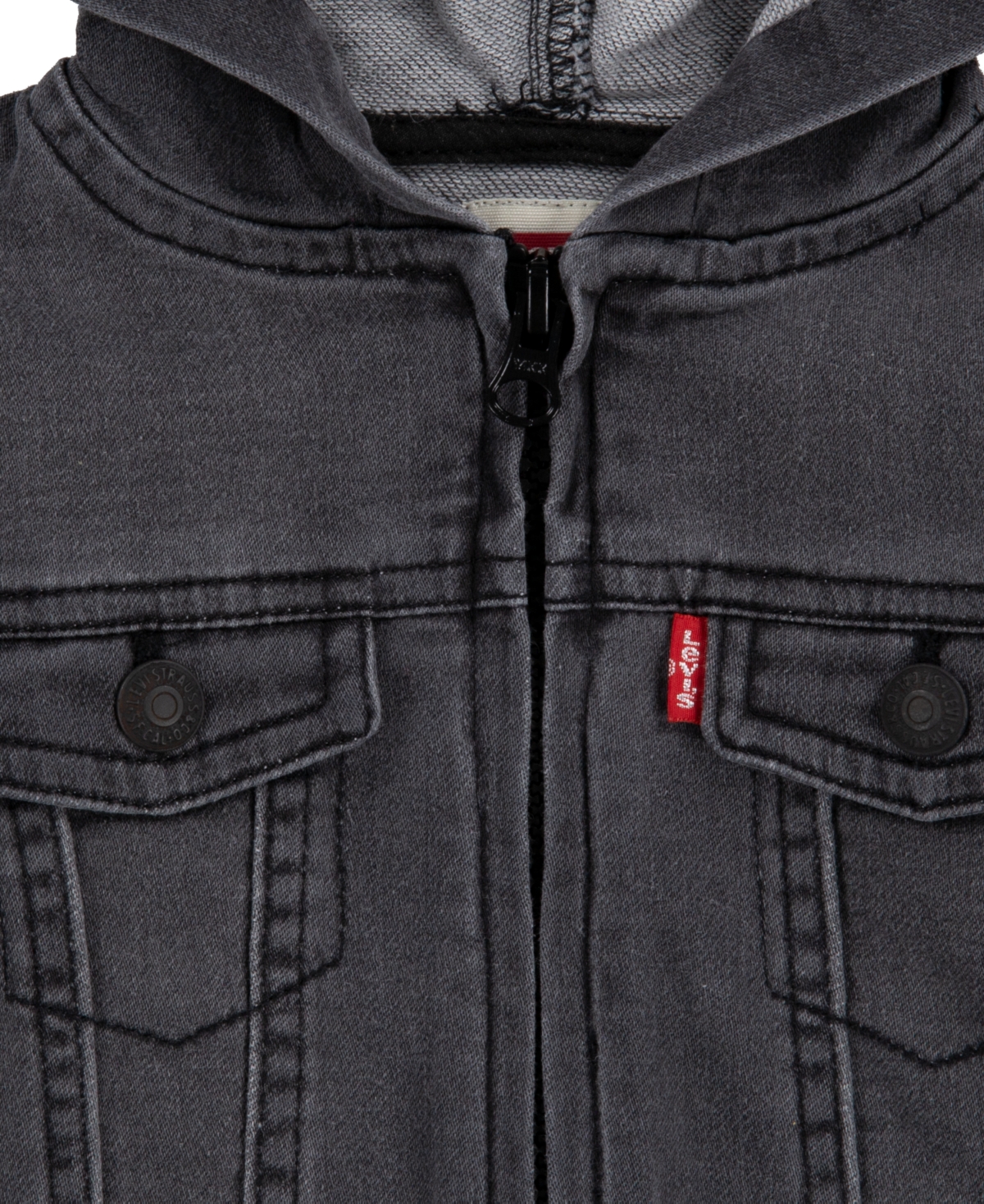 Shop Levi's Baby Boys Or Baby Girls Knit Hooded Jacket In Grey
