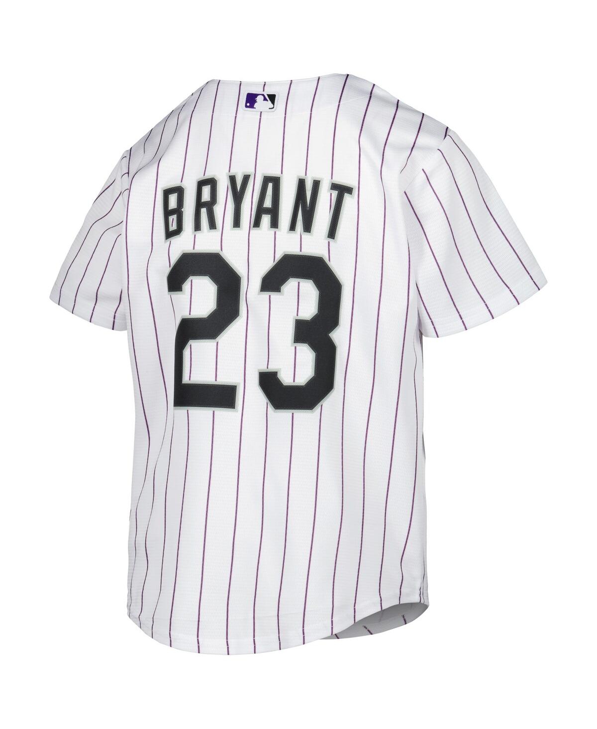 Big Boys and Girls Nike Kris BryantColorado Rockies Home Replica Player Jersey - White