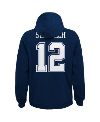 Big Boys Navy Dallas Cowboys Retired Player Name and Number Pullover Hoodie