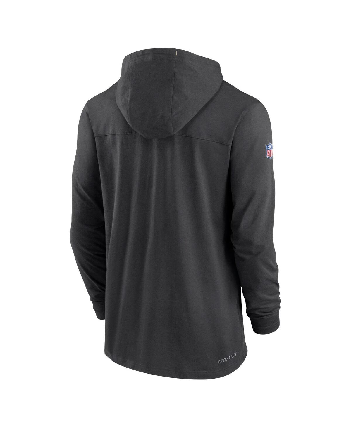 Men's NikeNew Orleans Saints Sideline Pop Performance Pullover Long Sleeve Hoodie T-shirt - Black