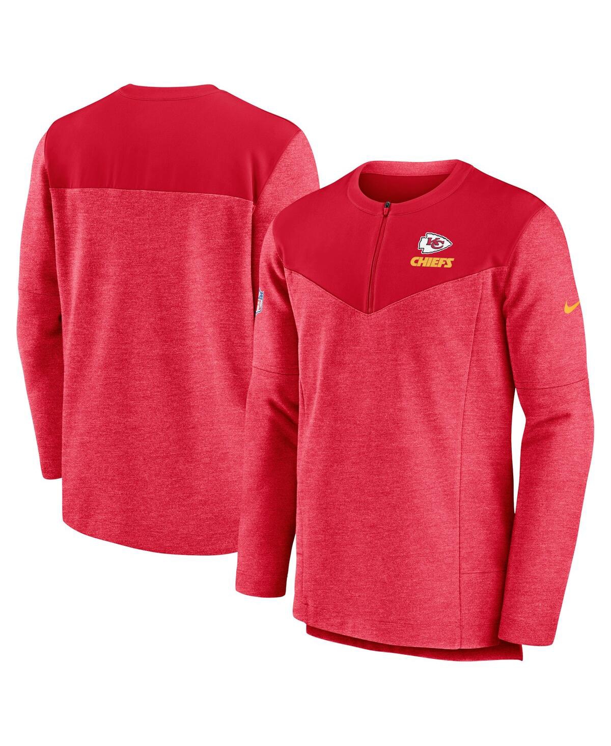 Men's NikeKansas City Chiefs Sideline Lockup Performance Quarter-zip Jacket - Red
