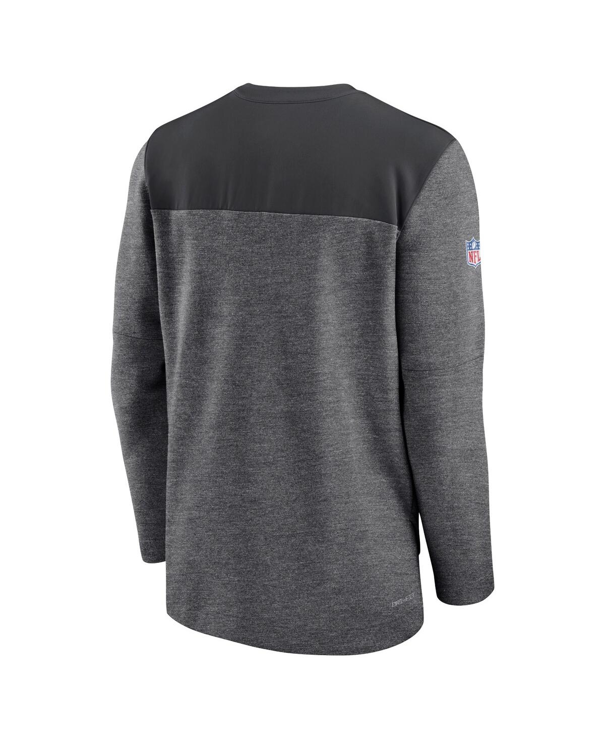 Men's NikeNew York Jets Sideline Lockup Performance Quarter-zip Jacket - Charcoal