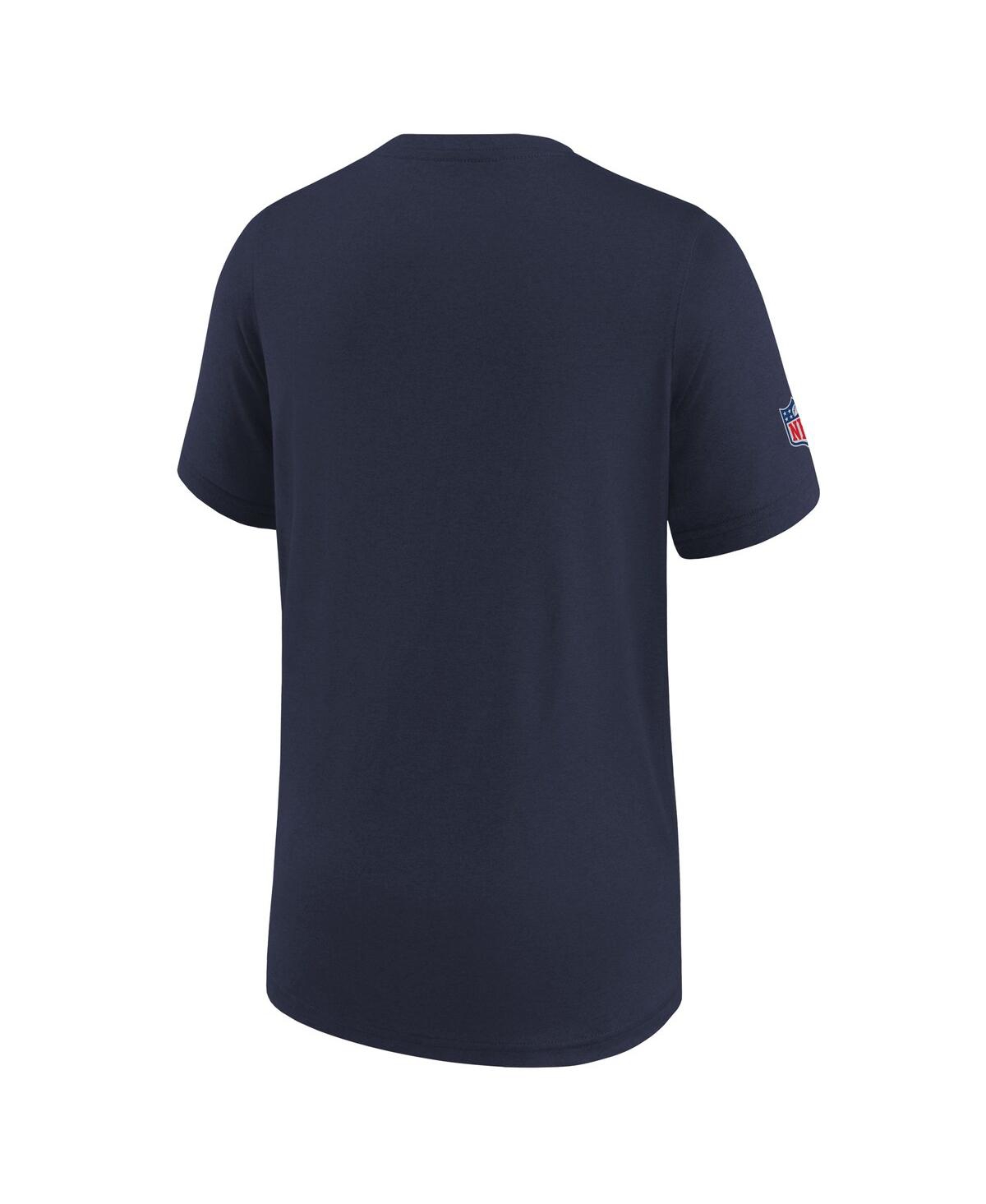 Shop Nike Big Boys  Navy New England Patriots Sideline Legend Performance T-shirt