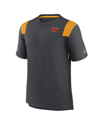 Men's Charcoal Washington Commanders Sideline Tonal Logo Performance Player T-shirt