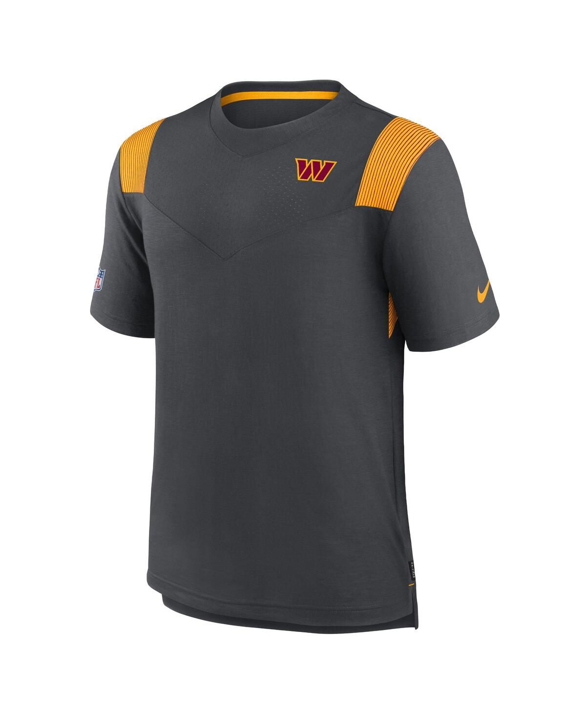 Nike Charcoal Washington Commanders Sideline Tonal Logo Performance Player T-shirt In Charcoal