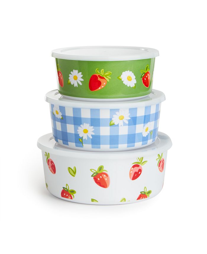 The Cellar Farm Fresh BBQ Set of 3 Nesting Containers, Created for