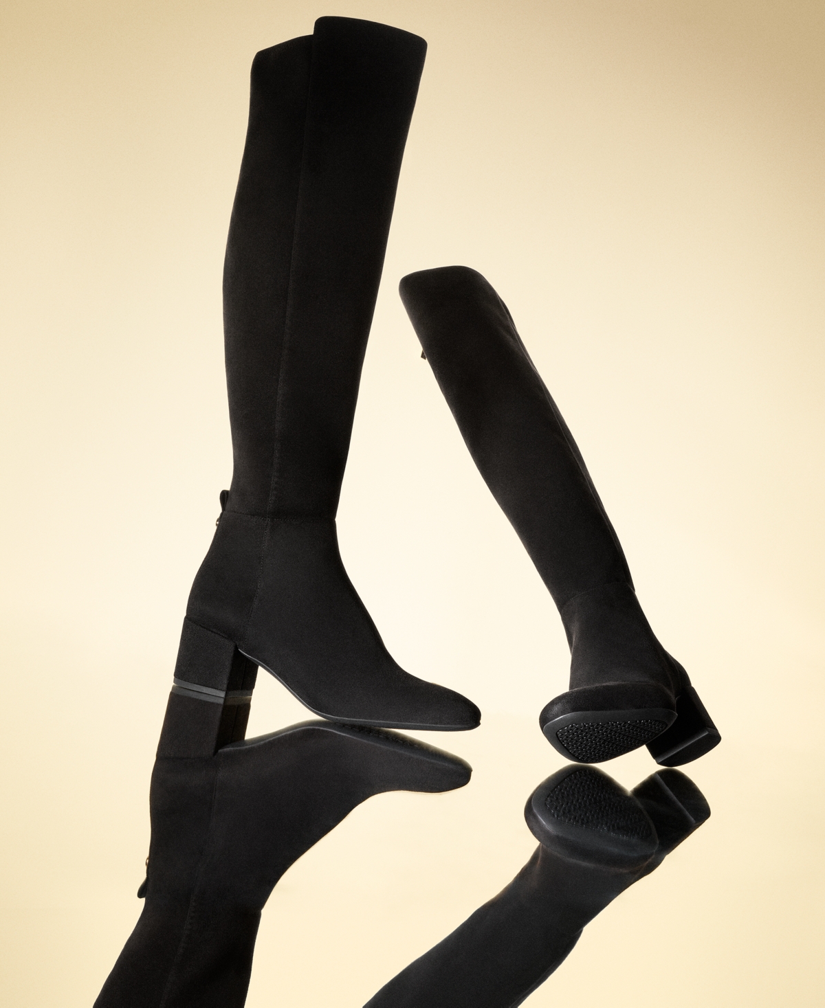 Shop Michael Kors Michael  Women's Braden Suede Side-zip Over The Knee Boots In Merlot