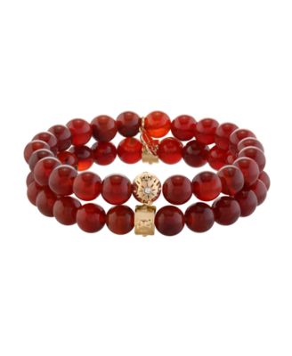 Stone Beaded Motif 2 Pieces Bracelet Set