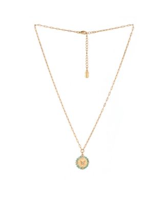 Charged Stone Beaded Pendant Necklace - Aventurine 38$