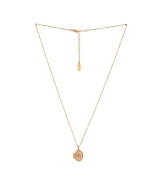Charged Stone Locket Necklace - Opal 50$