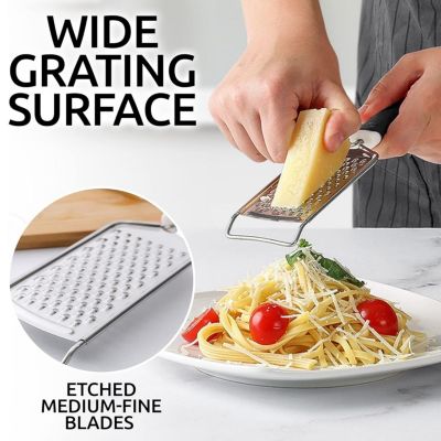 Professional Stainless Steel Flat Handheld Cheese Grater