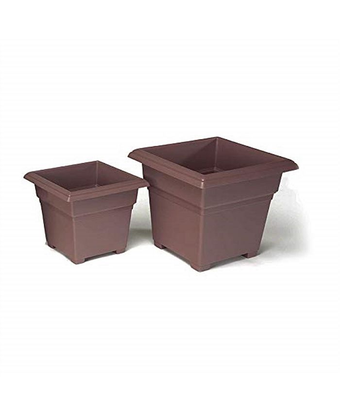 Novelty Countryside Square Tub Planter Brown 14 Inch Macy's