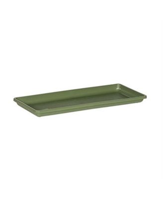 Plastic Countryside Sage Flower Box Tray, 18 Inch