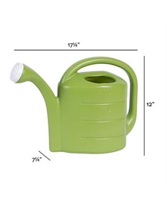 Deluxe Plastic Watering Can Green, 2 Gallons