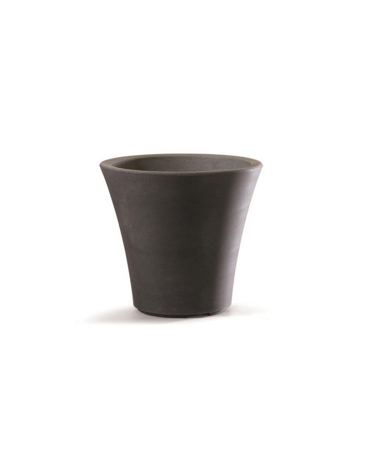 B08316S181 Pamploma Plastic Outdoor Planter Cappuccino 16 Inches - Brown
