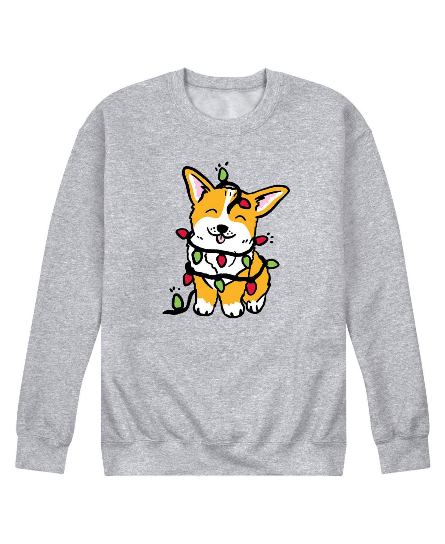 Мужская футболка AIRWAVES Corgi Lights Fleece, цвет: Серый — фото 1