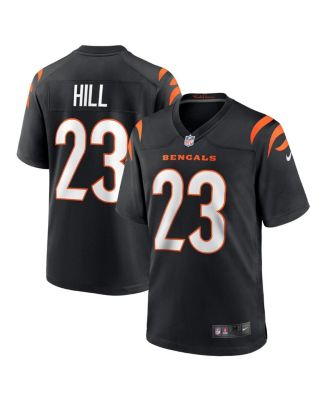 Men's Nike Daxton Hill Black Cincinnati Bengals Player Game Jersey