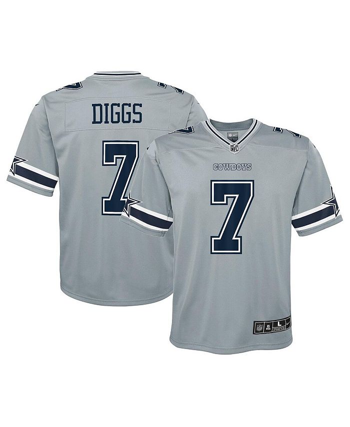 Nike Big Boys Trevon Diggs Gray Dallas Cowboys Inverted Game Jersey - Macy's