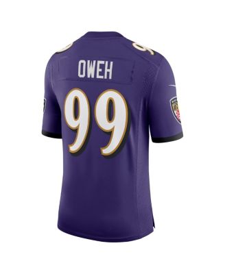 Men's Odafe Oweh Baltimore Ravens Vapor Limited Jersey
