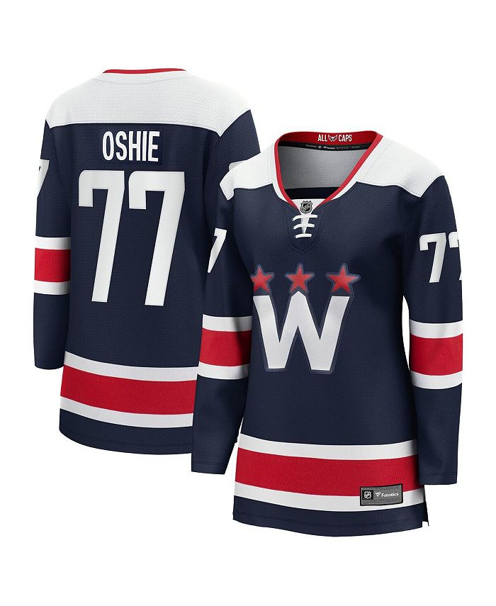 Men's Fanatics Branded TJ Oshie Navy Washington Capitals 2020/21 Alternate Premier Breakaway Player Jersey