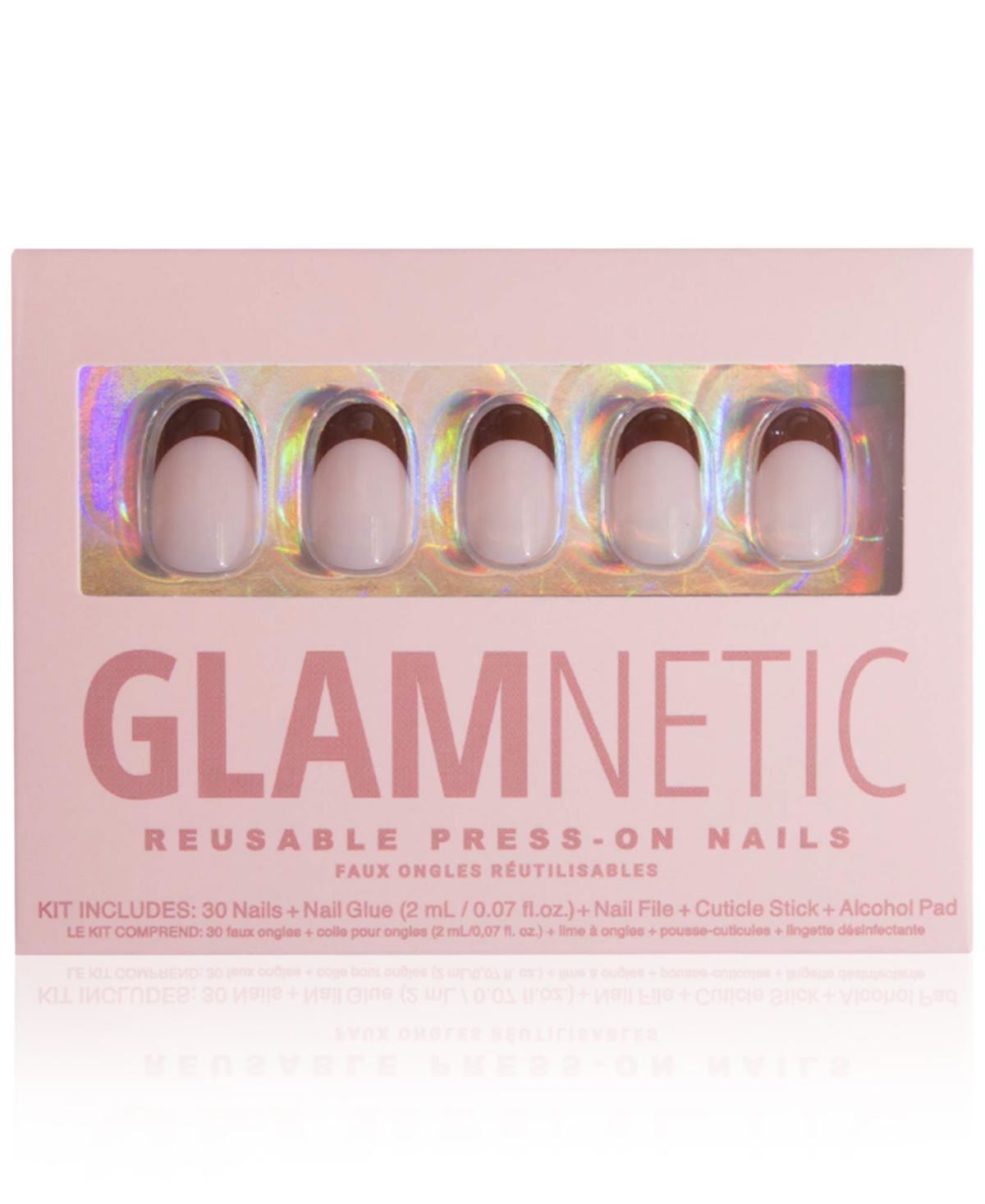 Glamnetic Press-on Nails - French Press In Brown