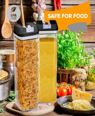 4 Piece Food Storage Containers, 1.9 Liter