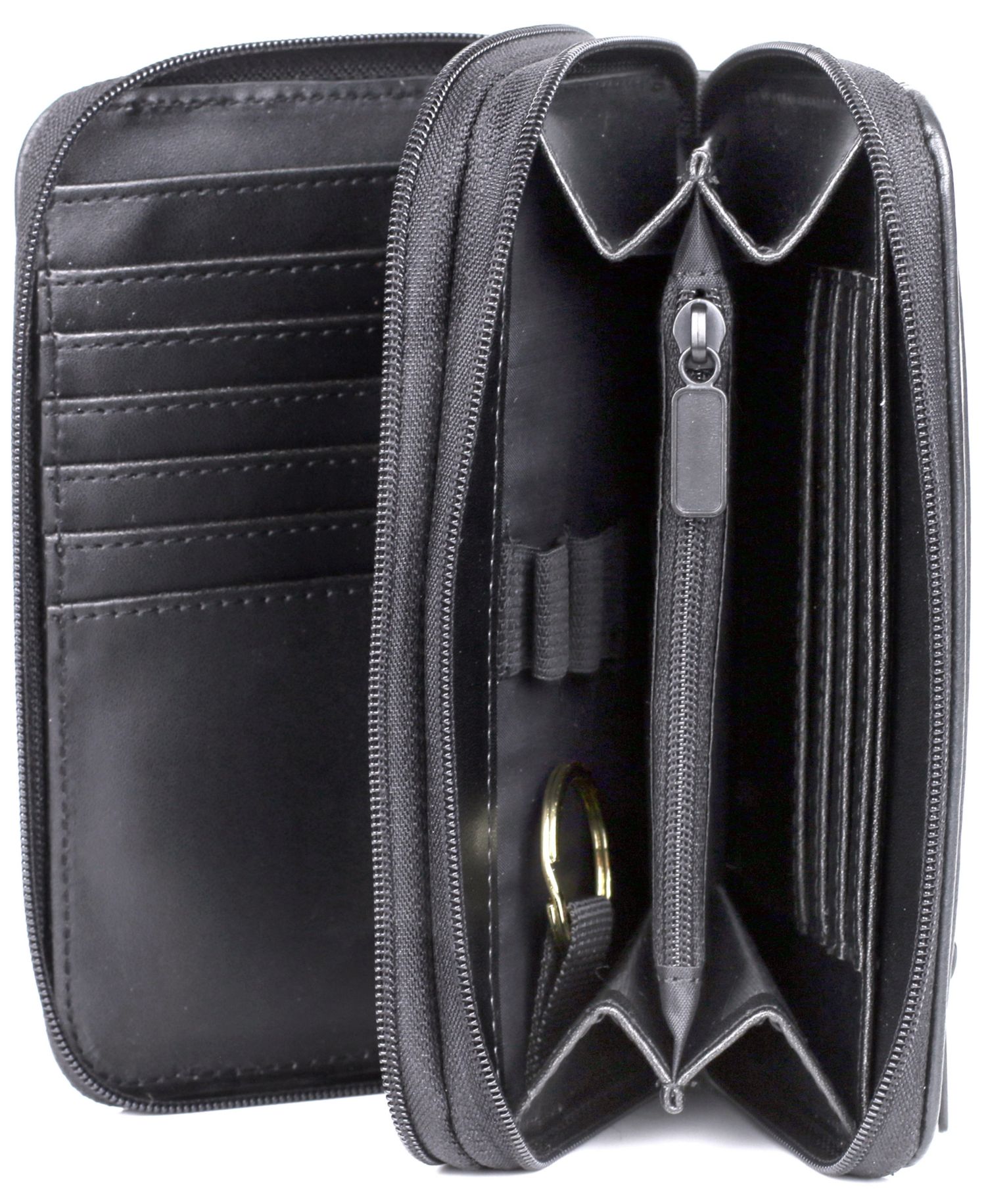 Women's Heiress Double Zip Organizer Wallet