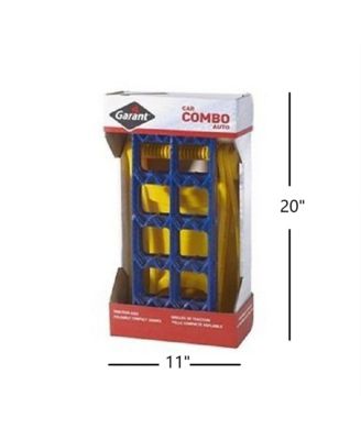 Snowflex Folding Car Shovel and Two 18 Modular Traction Aid Combo