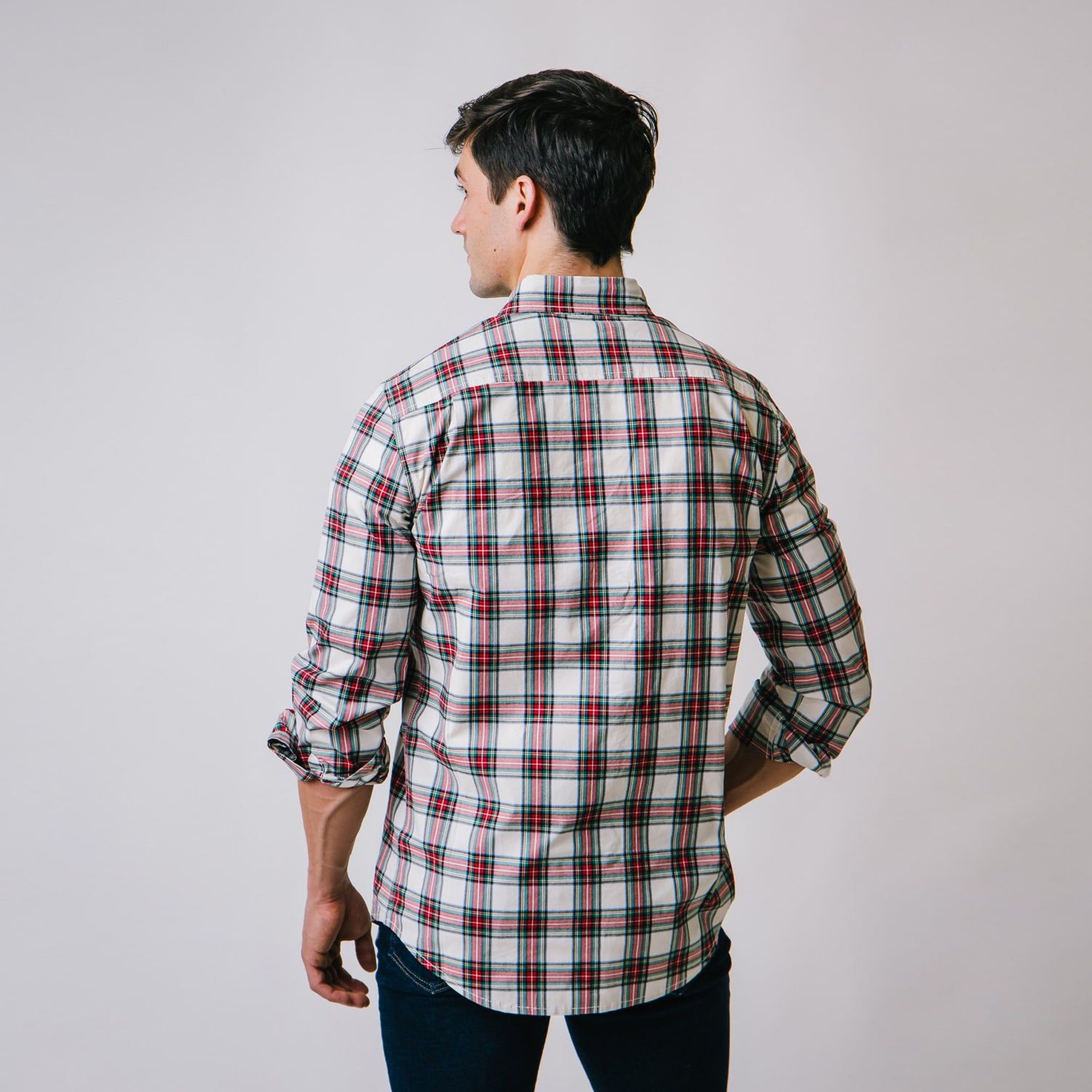 Men's Hope and Henry Organic Cotton Long Sleeve Stretch Poplin Button Down Shirt