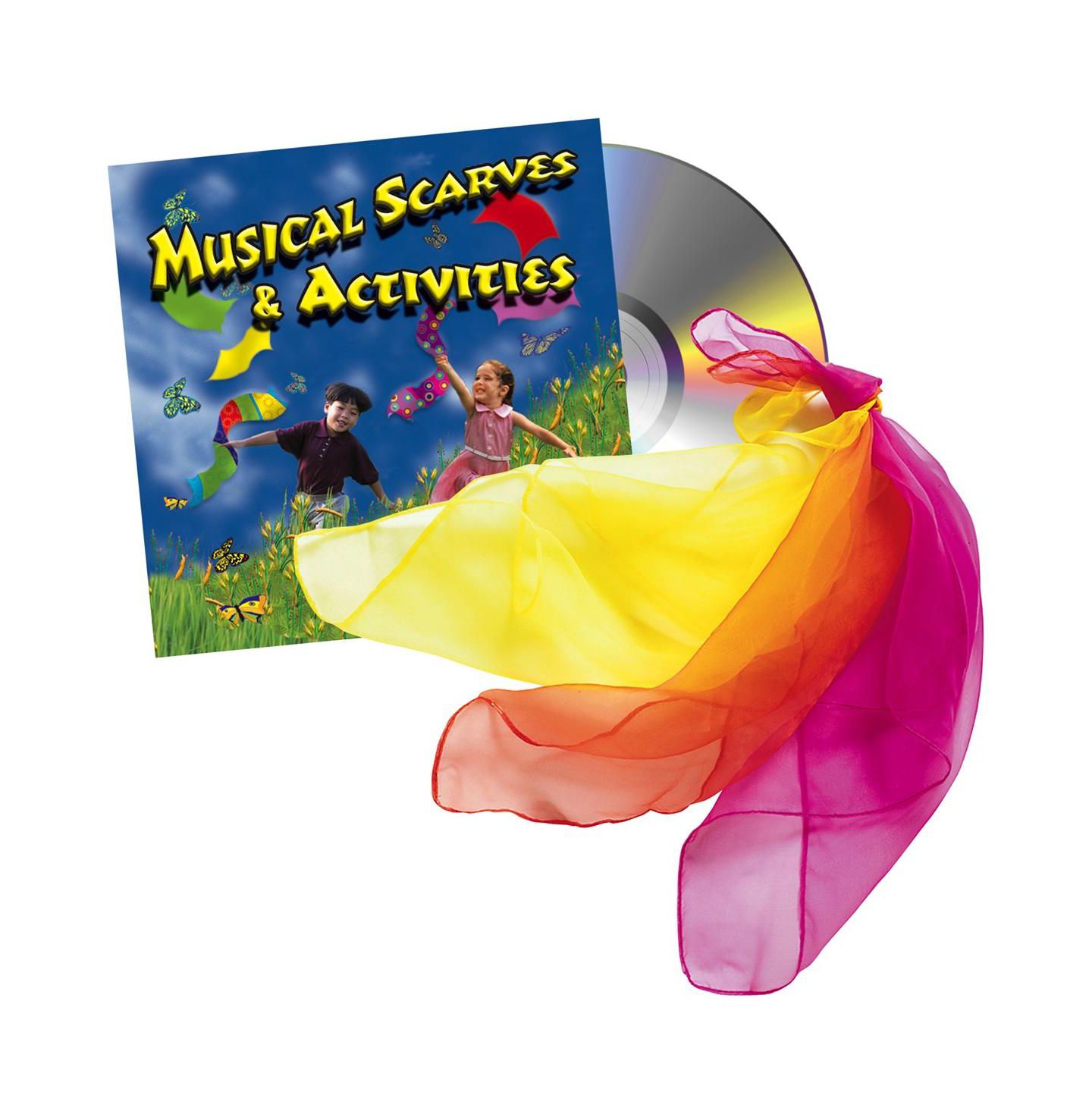Детские игрушки Kaplan Early Learning Musical Scarves & Physical Activity CD 13-Piece Set, Ages 3+ — фото 1