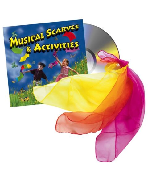 Детские игрушки Kaplan Early Learning Musical Scarves & Physical Activity CD 13-Piece Set, Ages 3+