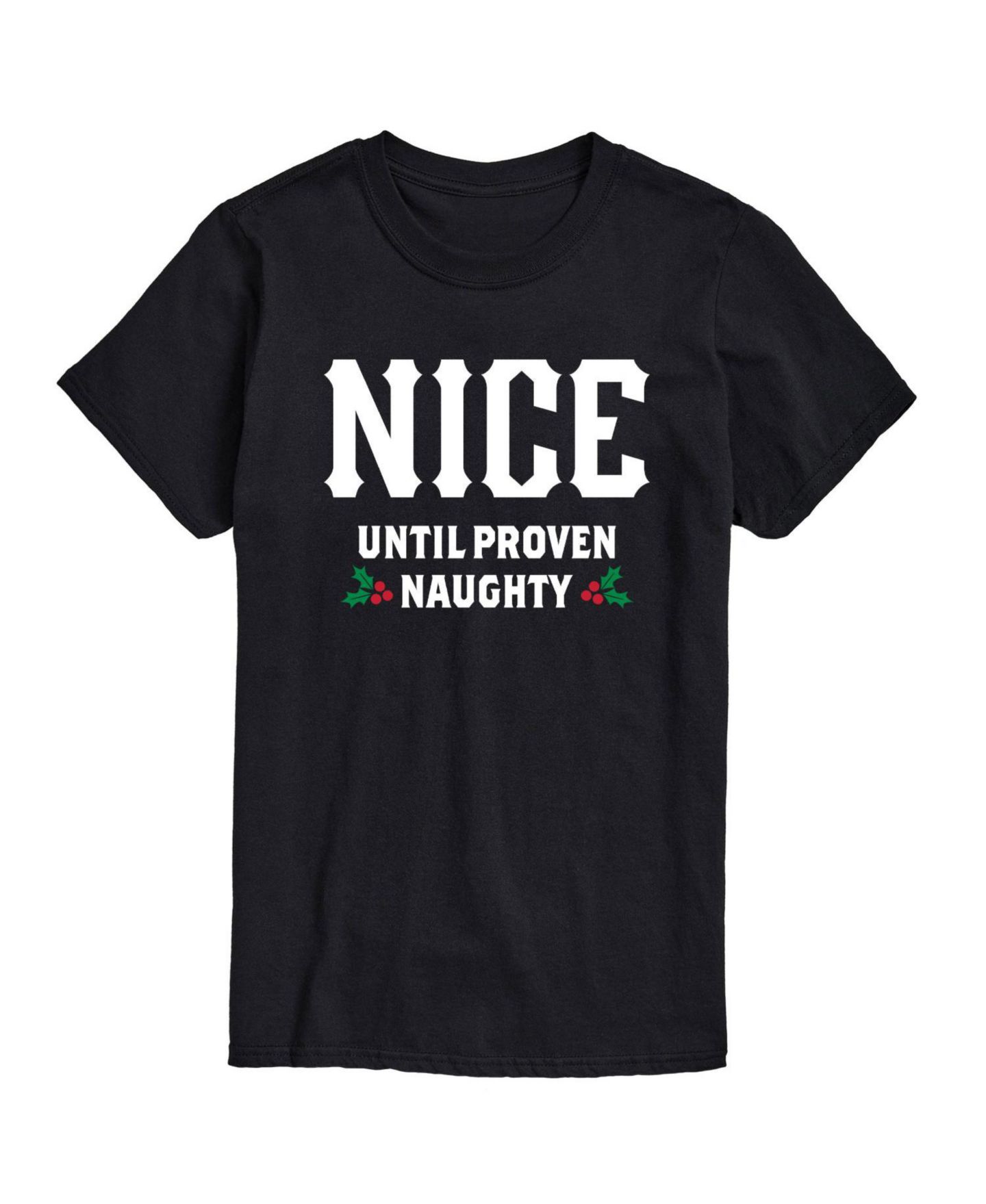Мужская футболка AIRWAVES Nice Until Proven Naughty Short Sleeve, цвет: Чёрный — фото 1