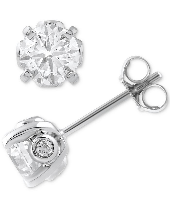 Macy's 1 cheap carat diamond studs