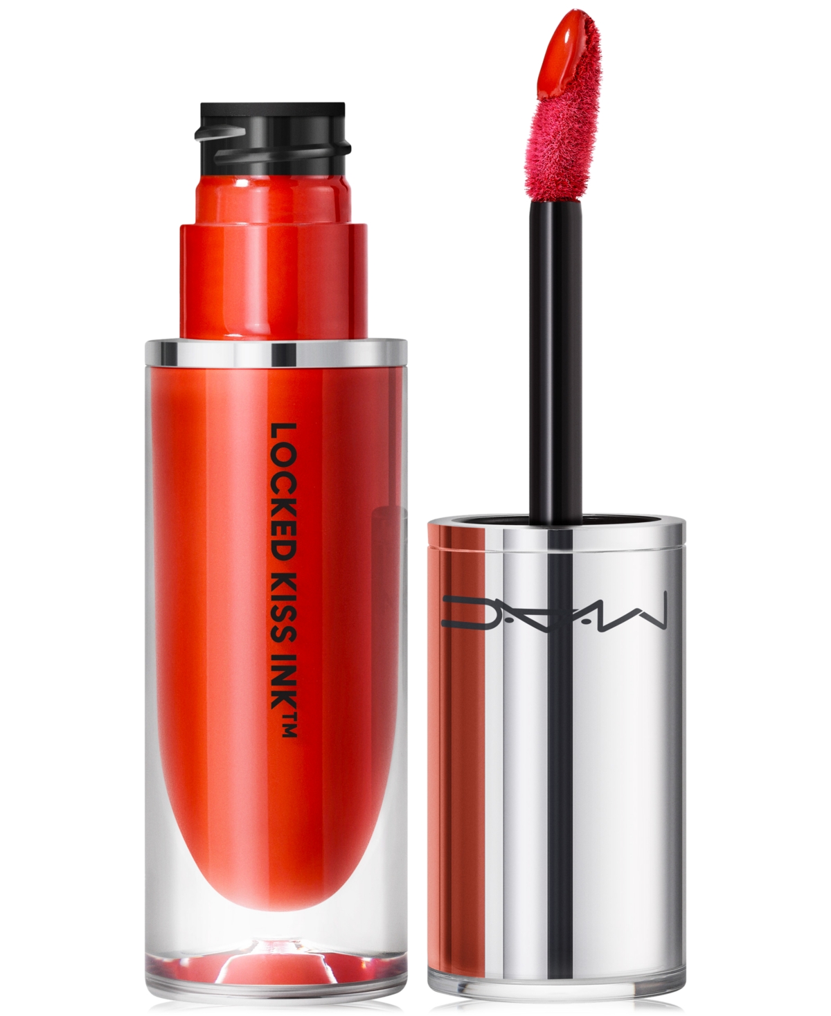 Mac Locked Kiss Ink Lipstick In Gutsy (bright Orange Red)