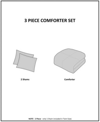 Arctic 3-Pc. Faux Fur Comforter Set, King/California King