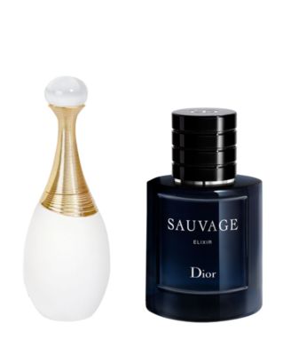 DIOR - Complimentary J'adore Parfum d'eau and Sauvage Elixir deluxe minis with $150 purchase from the Dior Men's Fragrance Collection